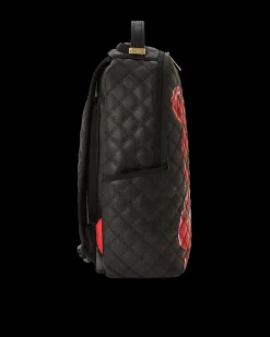QUILT HAND PAINTED DIABLO BEAR BACKPACK (DLXV)><noscript><img width=