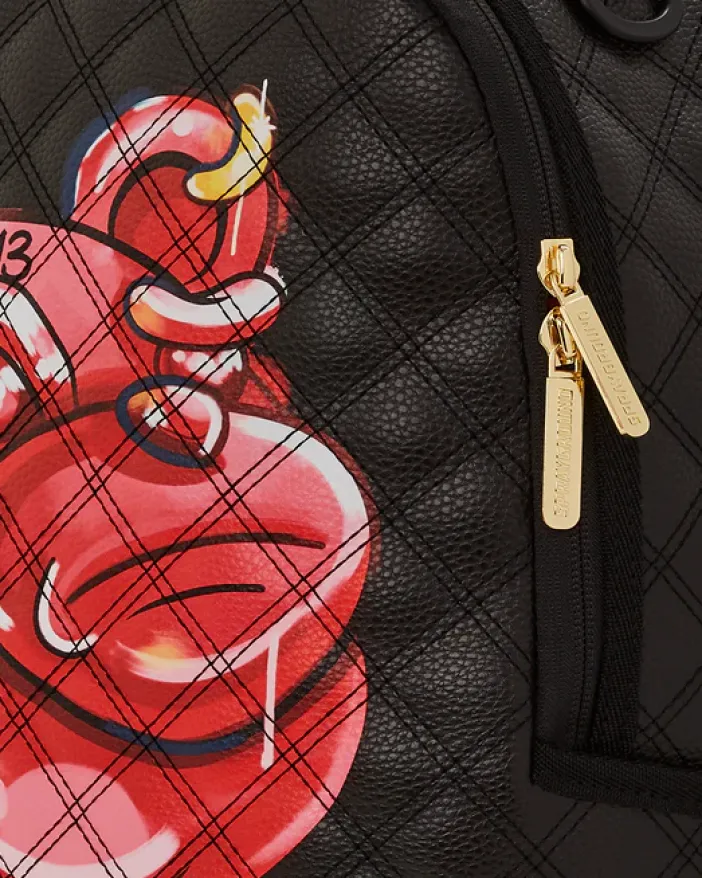 QUILT HAND PAINTED DIABLO BEAR BACKPACK (DLXV)>SPRAYGROUND Hot