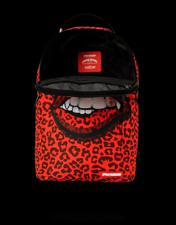RED LEOPARD LIPS>SPRAYGROUND Clearance
