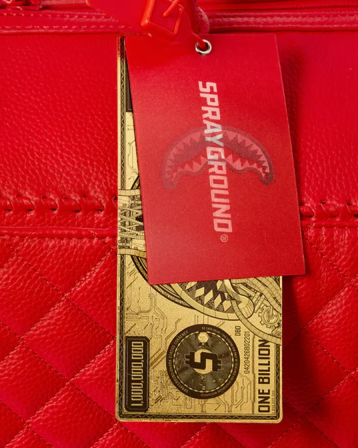 RED RIVIERA EMPEROR DUFFLE>SPRAYGROUND