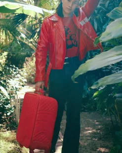 RED RIVIERA JETSETTER CARRY-ON LUGGAGE><noscript><img width=