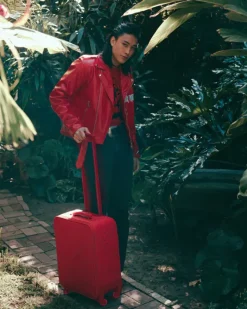 RED RIVIERA JETSETTER CARRY-ON LUGGAGE><noscript><img width=