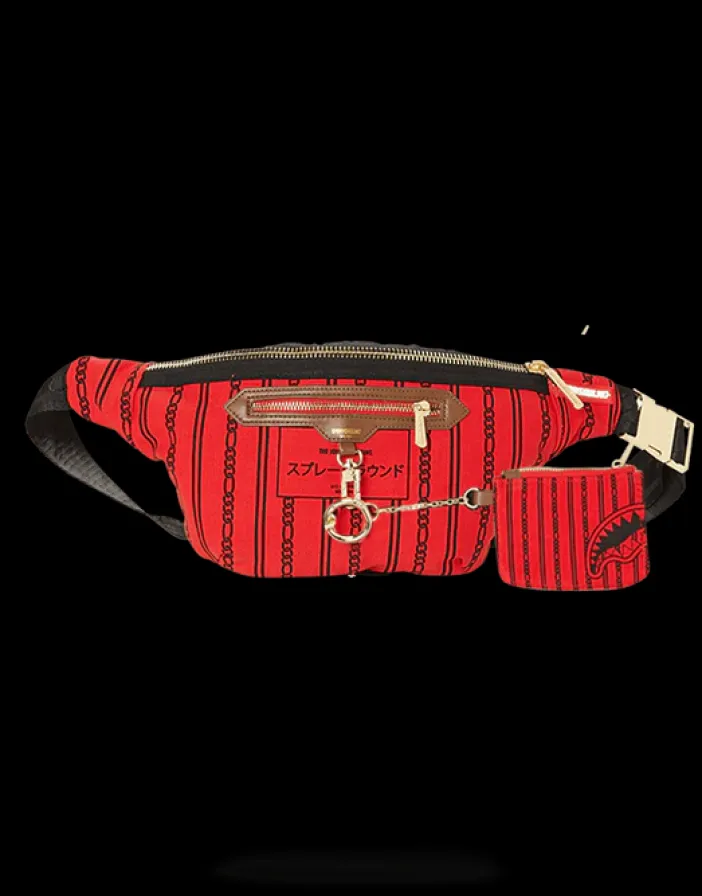 REVERSE SHARKS IN PARIS CROSSBODY (RED)>SPRAYGROUND New