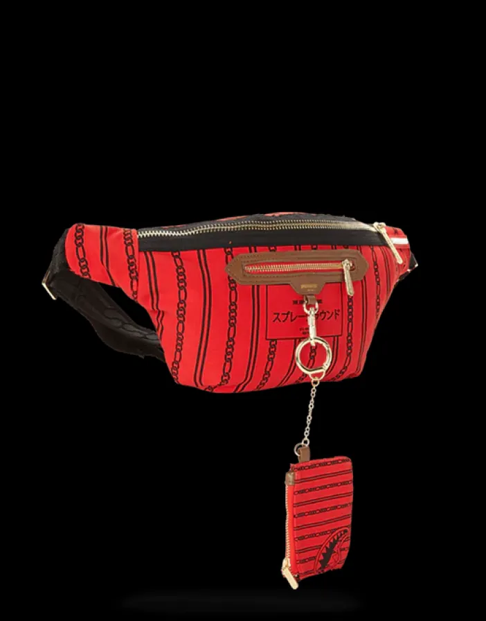 REVERSE SHARKS IN PARIS CROSSBODY (RED)>SPRAYGROUND New