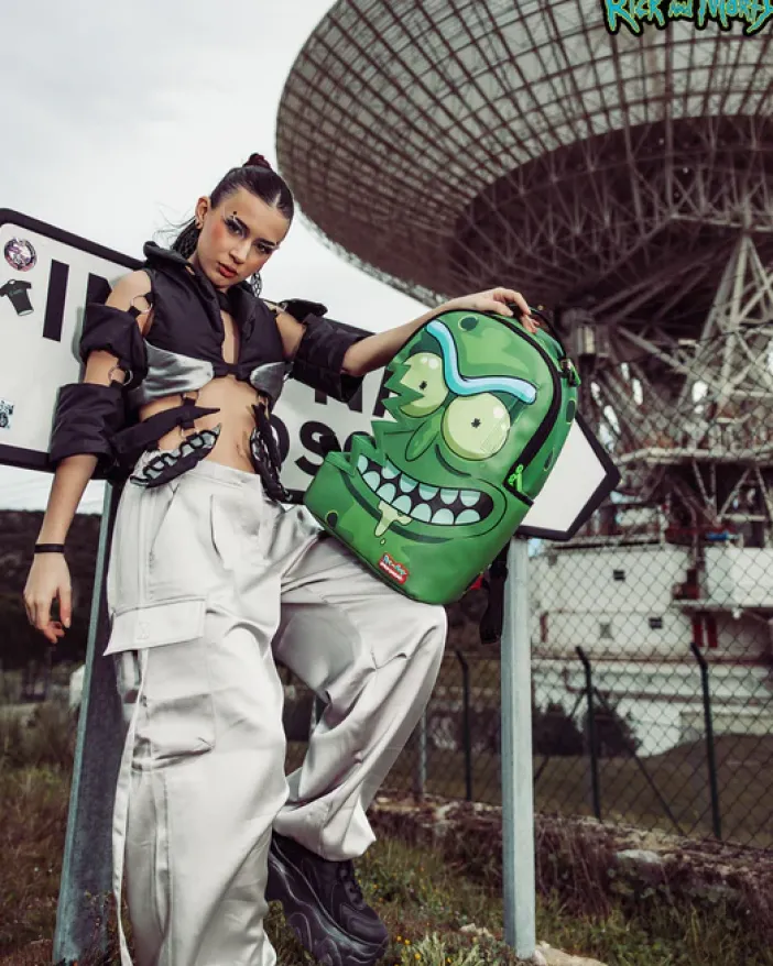 RICK u0026 MORTY PICKLE SHARKBITE BACKPACK (DLXV)>SPRAYGROUND Clearance