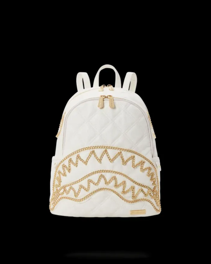 RIVIERA LE BLANC GOLD CHAIN SHARK SAVAGE BACKPACK>SPRAYGROUND Outlet