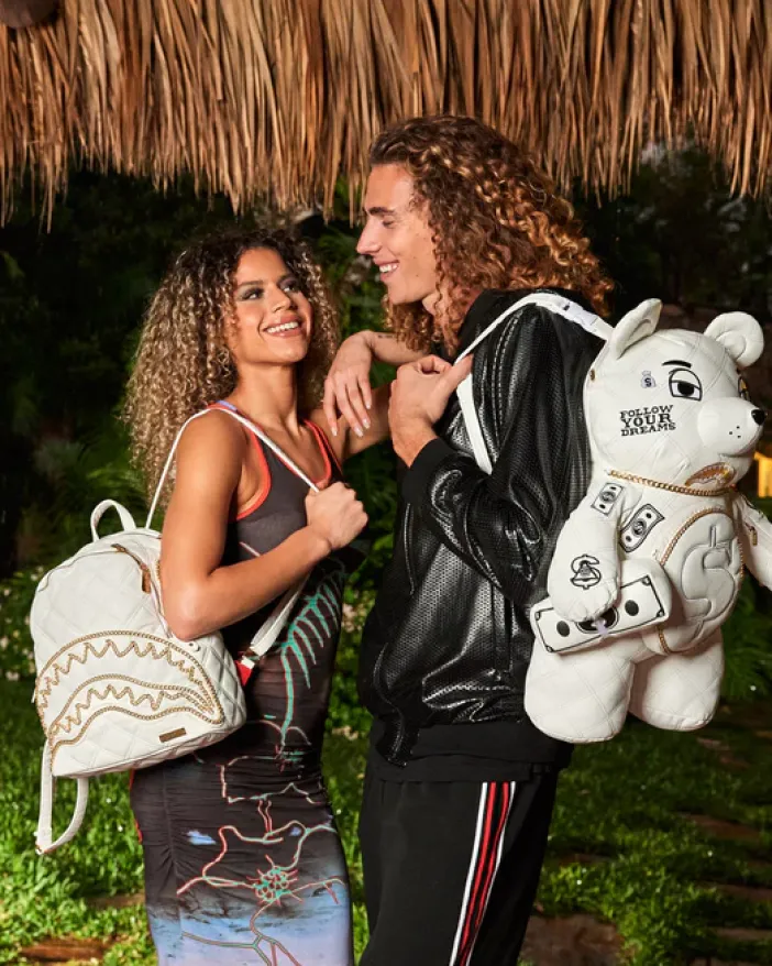 RIVIERA LE BLANC GOLD CHAIN SHARK SAVAGE BACKPACK>SPRAYGROUND Outlet