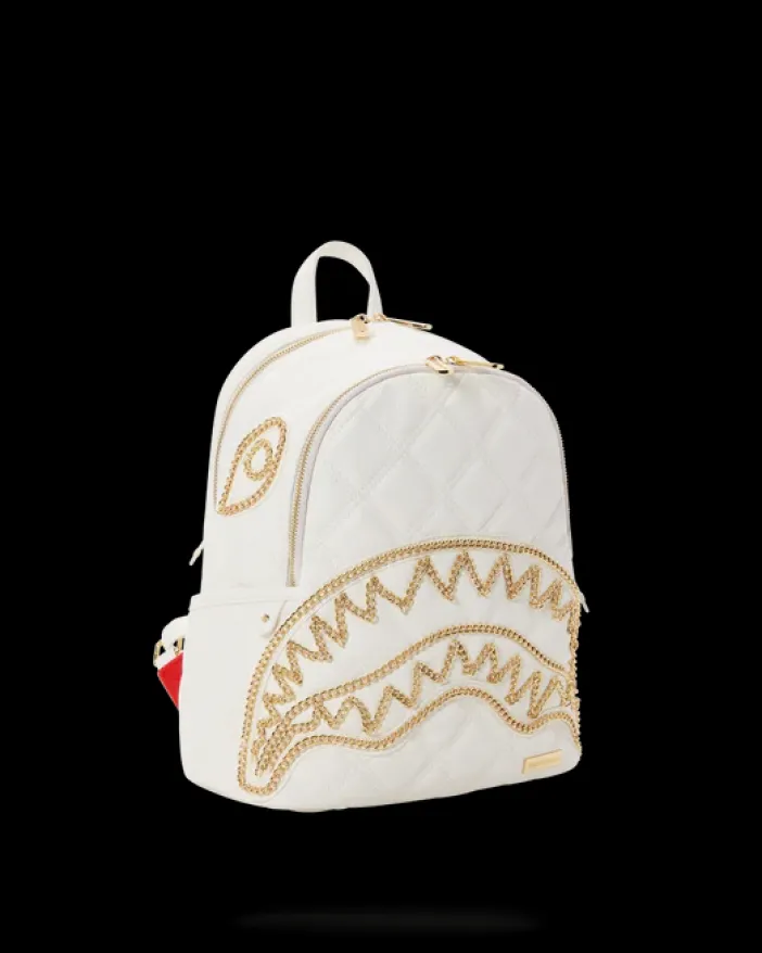RIVIERA LE BLANC GOLD CHAIN SHARK SAVAGE BACKPACK>SPRAYGROUND Outlet