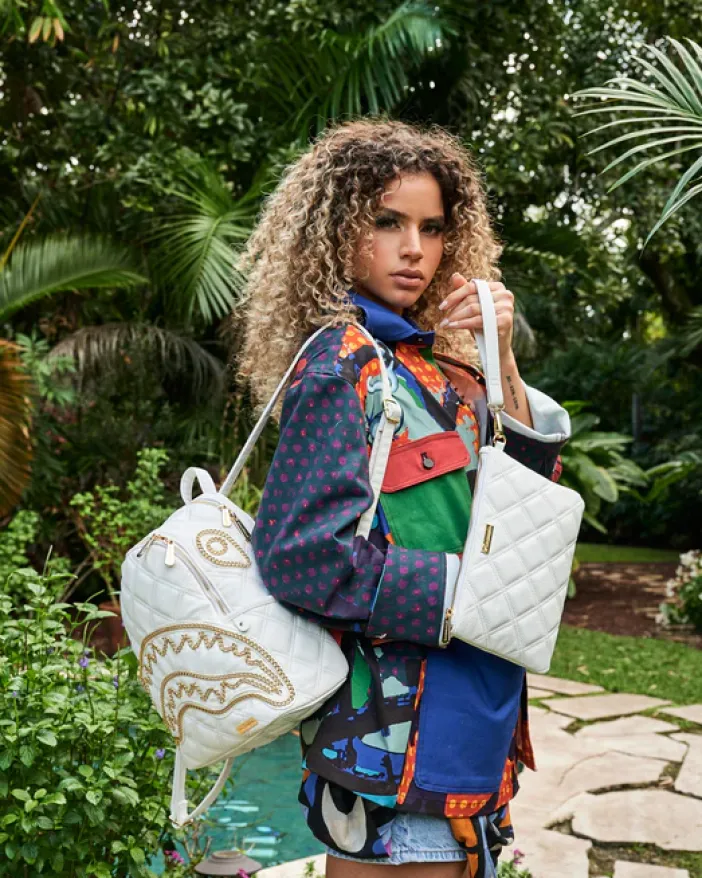 RIVIERA LE BLANC GOLD CHAIN SHARK SAVAGE BACKPACK>SPRAYGROUND Outlet