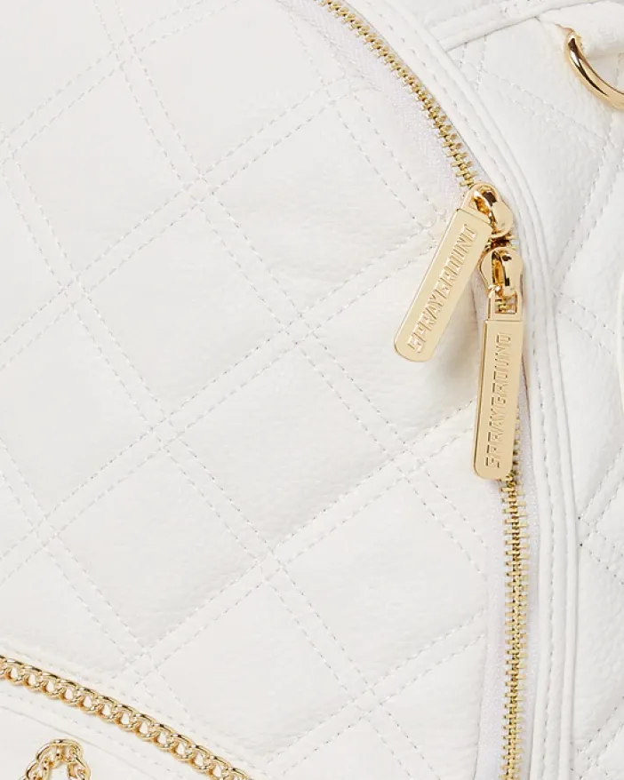 RIVIERA LE BLANC GOLD CHAIN SHARK BACKPACK (DLXV)>SPRAYGROUND