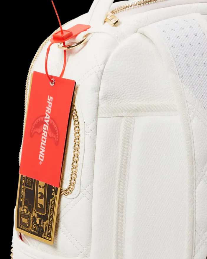 RIVIERA LE BLANC GOLD CHAIN SHARK BACKPACK (DLXV)>SPRAYGROUND
