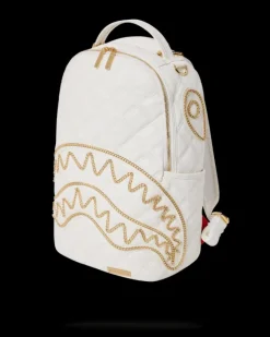 RIVIERA LE BLANC GOLD CHAIN SHARK BACKPACK (DLXV)><noscript><img width=