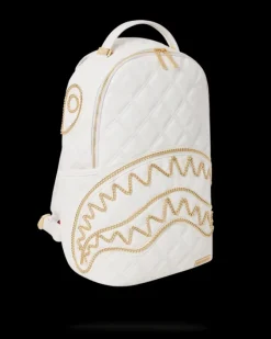 RIVIERA LE BLANC GOLD CHAIN SHARK BACKPACK (DLXV)><noscript><img width=