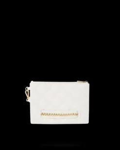 RIVIERA LE BLANC GOLD  CHAIN SHARK CROSSOVER CLUTCH><noscript><img width=