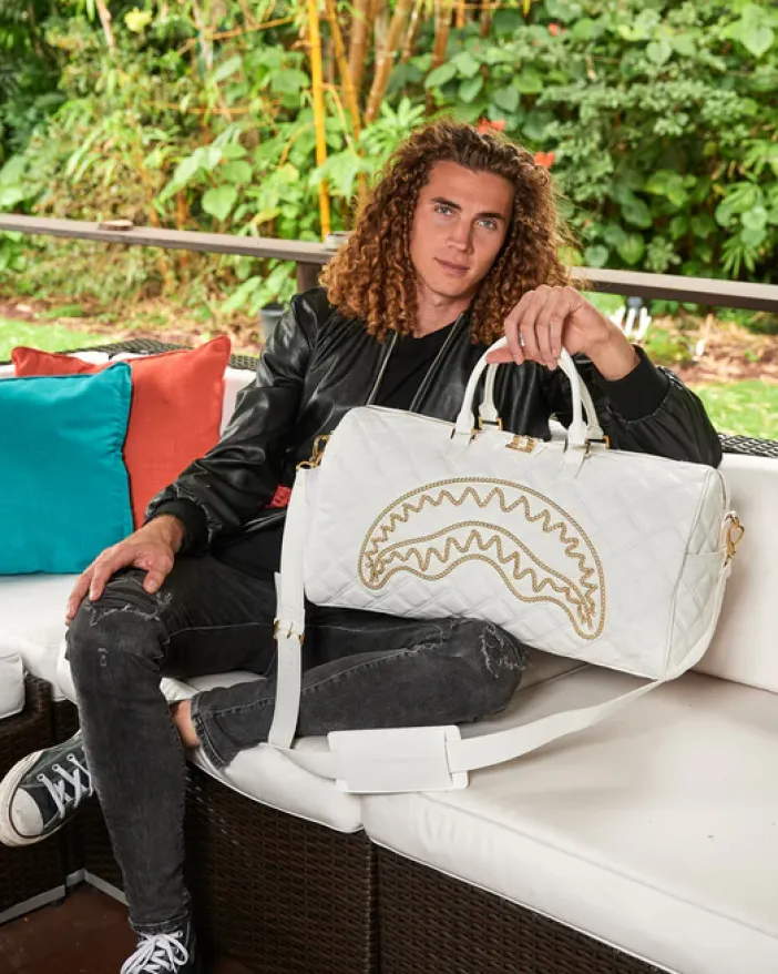 RIVIERA LE BLANC GOLD CHAIN SHARK DUFFLE>SPRAYGROUND Hot
