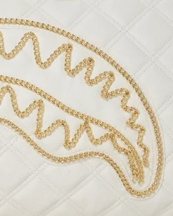 RIVIERA LE BLANC GOLD CHAIN SHARK DUFFLE><noscript><img width=