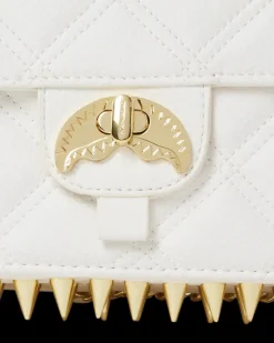 RIVIERA LE BLANC GOLD CHAIN SHARK HANDBAG><noscript><img width=