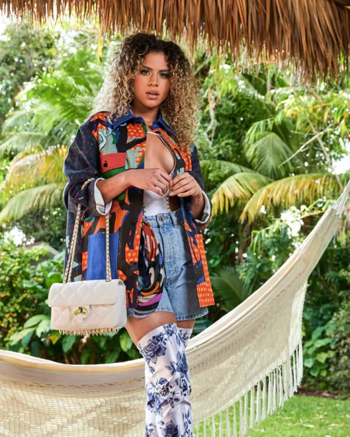 RIVIERA LE BLANC GOLD CHAIN SHARK HANDBAG>SPRAYGROUND Outlet