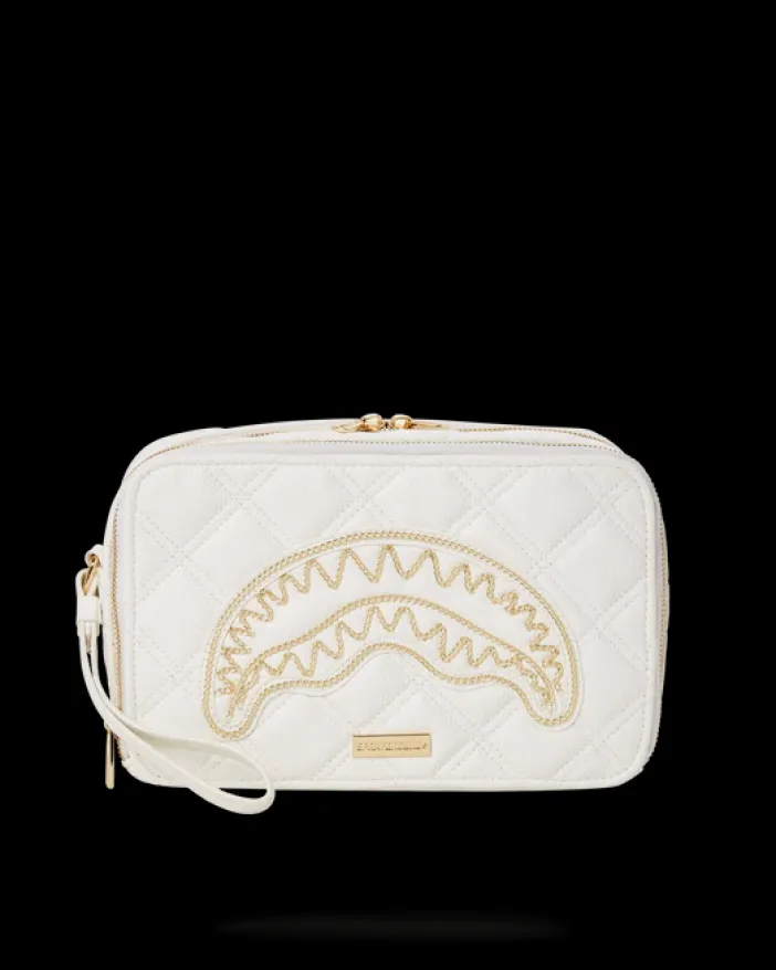 RIVIERA LE BLANC GOLD CHAIN SHARK TOILETRY BAG>SPRAYGROUND Discount
