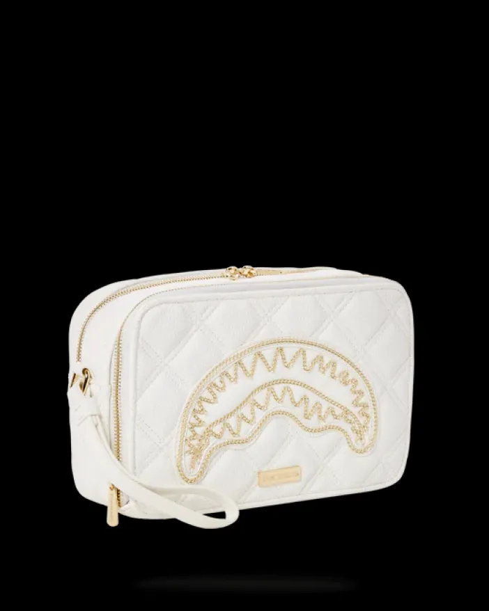 RIVIERA LE BLANC GOLD CHAIN SHARK TOILETRY BAG>SPRAYGROUND Discount