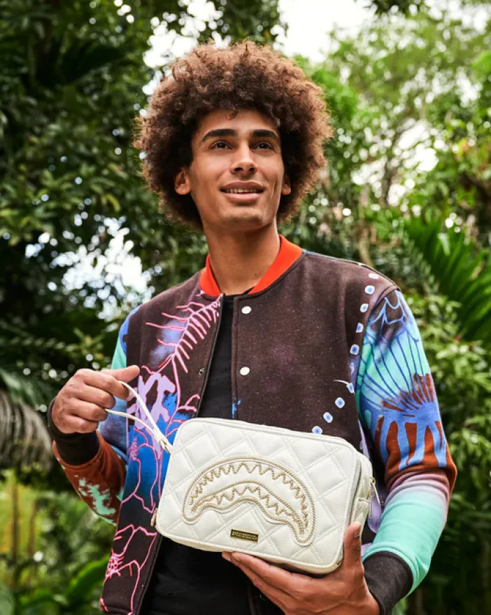 RIVIERA LE BLANC GOLD CHAIN SHARK TOILETRY BAG>SPRAYGROUND Discount