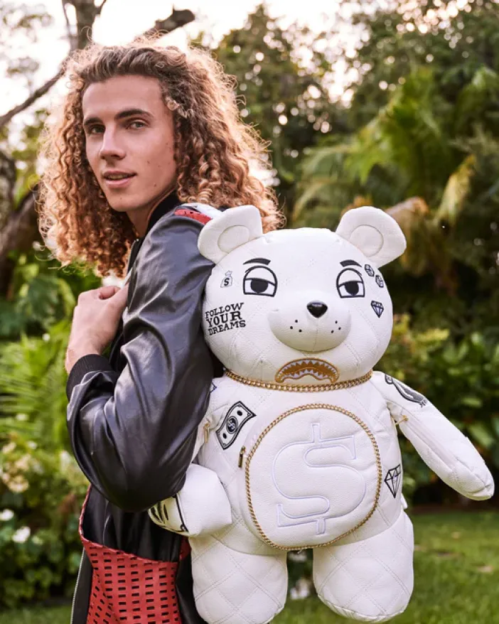 RIVIERA LE BLANC GOLD CHAIN MONEYBEAR TEDDYBEAR BACKPACK>SPRAYGROUND Best