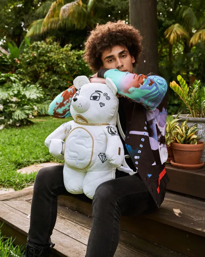 RIVIERA LE BLANC GOLD CHAIN MONEYBEAR TEDDYBEAR BACKPACK>SPRAYGROUND Best