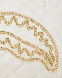 RIVIERA LE BLANC GOLD CHAIN SHARK MINI DUFFLE><noscript><img width=