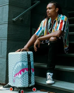 ROSE ALL DAY LA PALAIS SHARKNAUTICS HARDSHELL CARRY-ON LUGGAGE><noscript><img width=