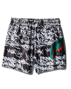 SCRIBBLE SHARK SHOTO SWIM TRUNKS><noscript><img width=