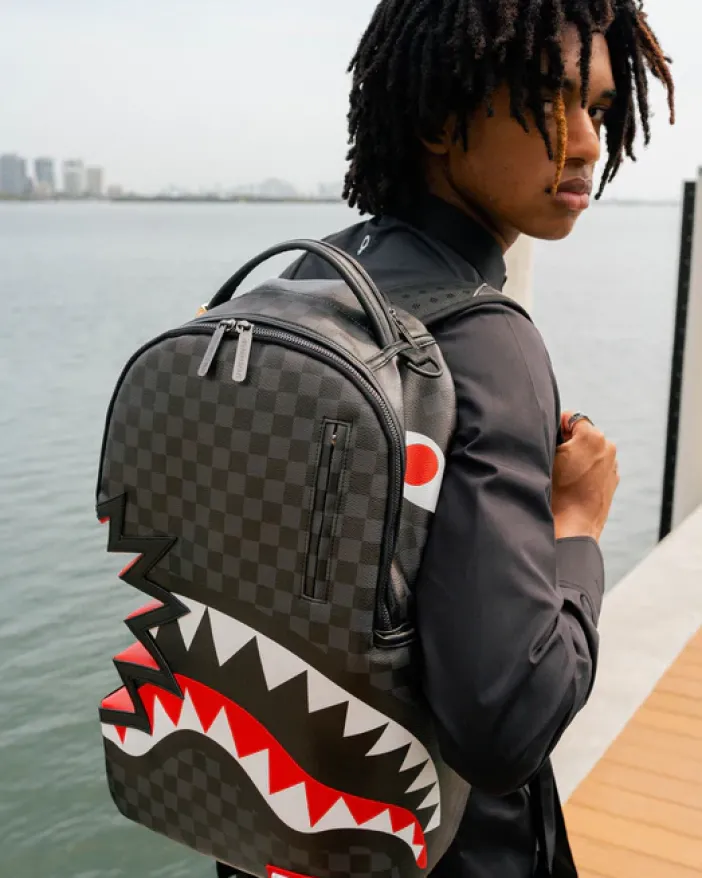 SHARK BITE SHARKS IN PARIS GRAY BACKPACK (DLXV)>SPRAYGROUND Clearance