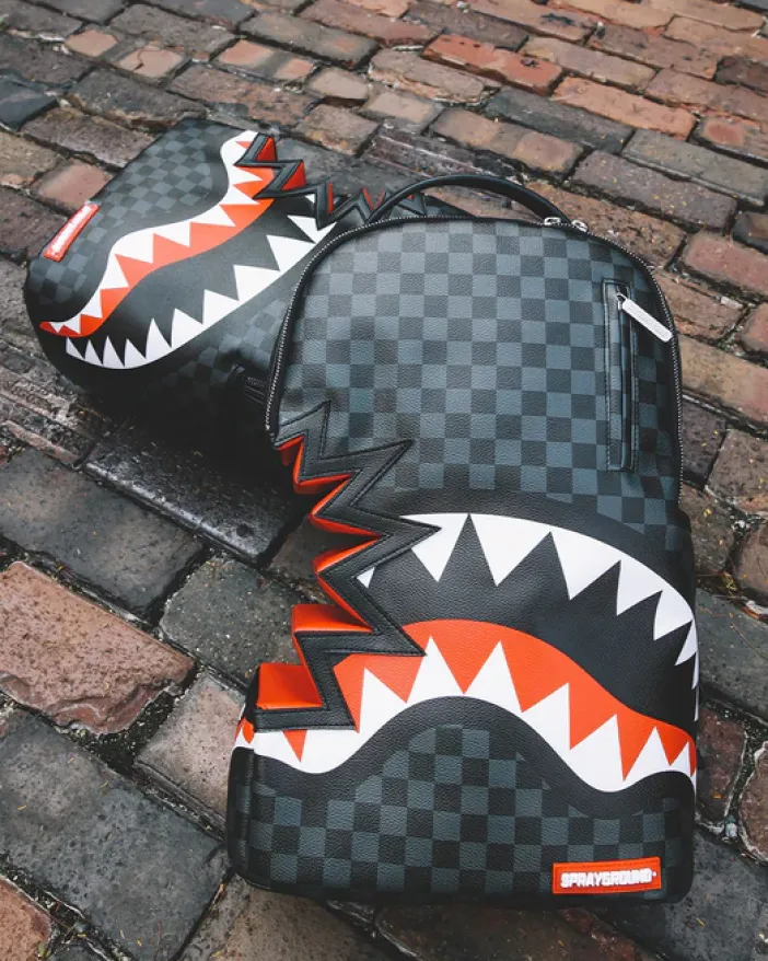 SHARK BITE SHARKS IN PARIS GRAY BACKPACK (DLXV)>SPRAYGROUND Clearance
