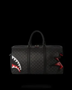 SHARK BITE SHARKS IN PARIS GRAY DUFFLE>SPRAYGROUND New