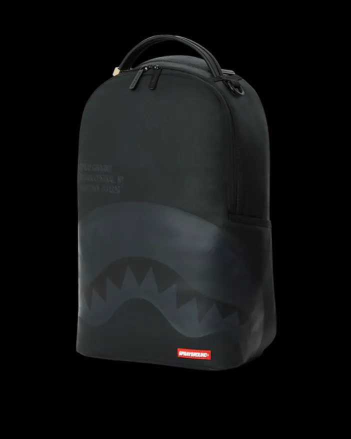 SHARK CENTRAL (BLK ON BLK) BACKPACK (DLXV)>SPRAYGROUND Online