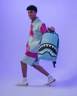 SHARK CENTRAL (BLUE) BACKPACK (DLXV)>SPRAYGROUND Hot