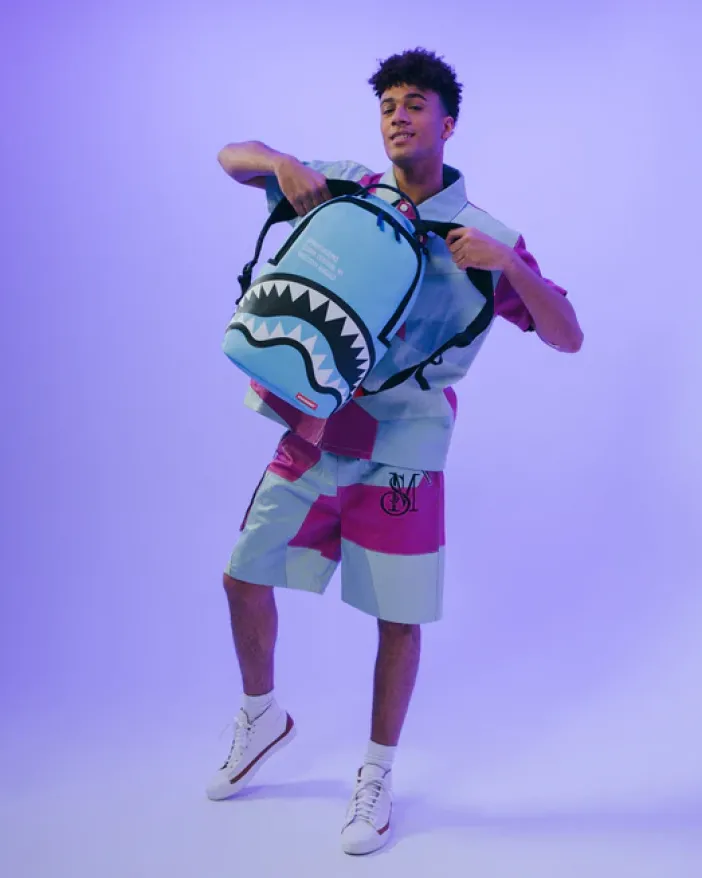 SHARK CENTRAL (BLUE) BACKPACK (DLXV)>SPRAYGROUND Hot