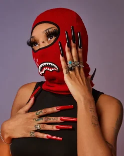 SHARK CENTRAL SKI MASK (RED)>SPRAYGROUND Best