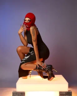 SHARK CENTRAL SKI MASK (RED)><noscript><img width=