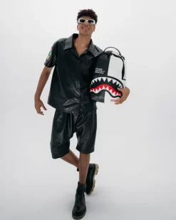 SHARK CENTRAL SPLIT BACKPACK BLK/WHT (DLXV)><noscript><img width=