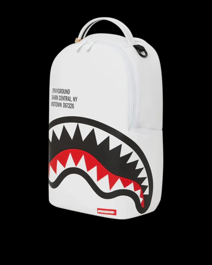 SHARK CENTRAL (WHT) BACKPACK (DLXV)>SPRAYGROUND Clearance