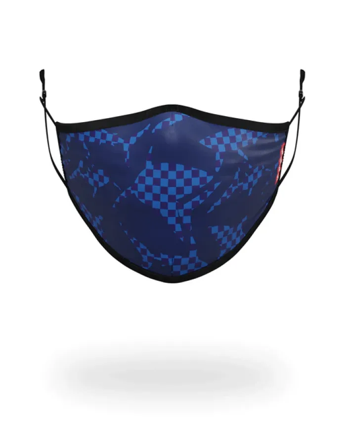 SHARK CHECK (BLUE) FACE MASK>SPRAYGROUND Best