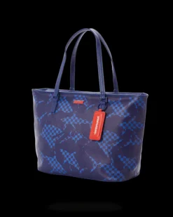 SHARK CHECK (BLUE) TOTE><noscript><img width=