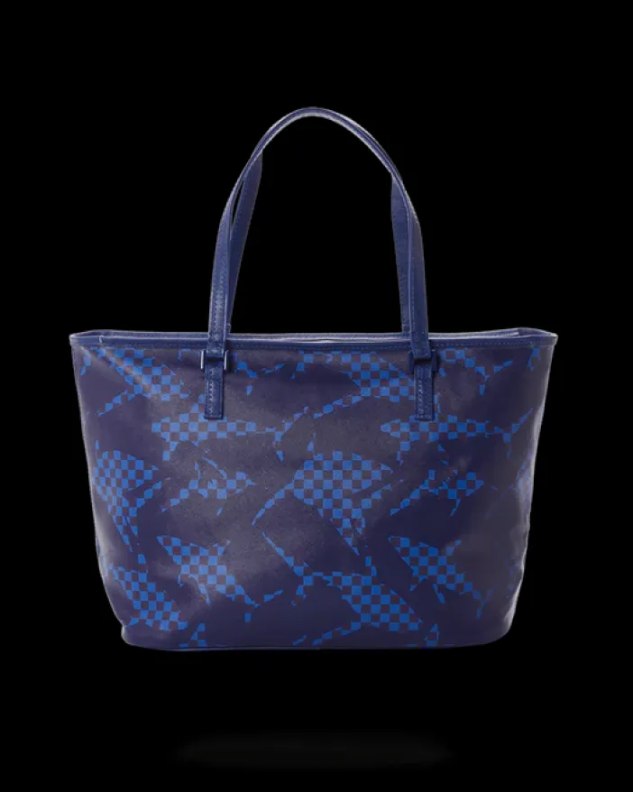 SHARK CHECK (BLUE) TOTE>SPRAYGROUND Best