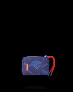 SHARK CHECK (BLUE) WALLET>SPRAYGROUND Outlet