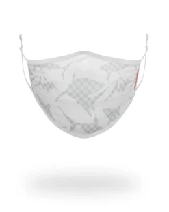 SHARK CHECK (WHITE) FACE MASK>SPRAYGROUND New