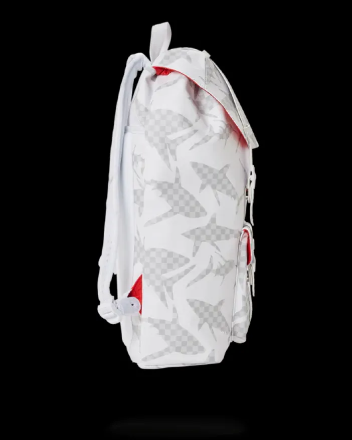 SHARK CHECK (WHITE) HILLS BACKPACK>SPRAYGROUND Clearance