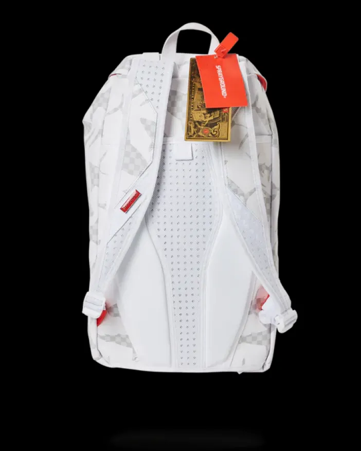 SHARK CHECK (WHITE) HILLS BACKPACK>SPRAYGROUND Clearance