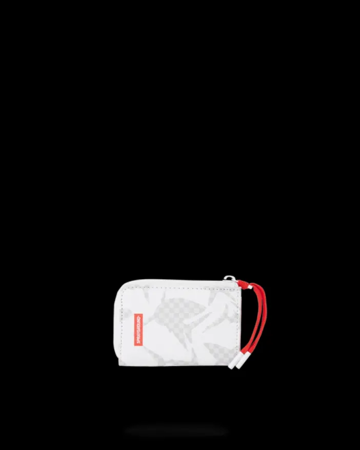 SHARK CHECK (WHITE) WALLET>SPRAYGROUND New