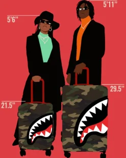SHARKNAUTICS (CAMO) 29.5u201d FULL-SIZE LUGGAGE><noscript><img width=