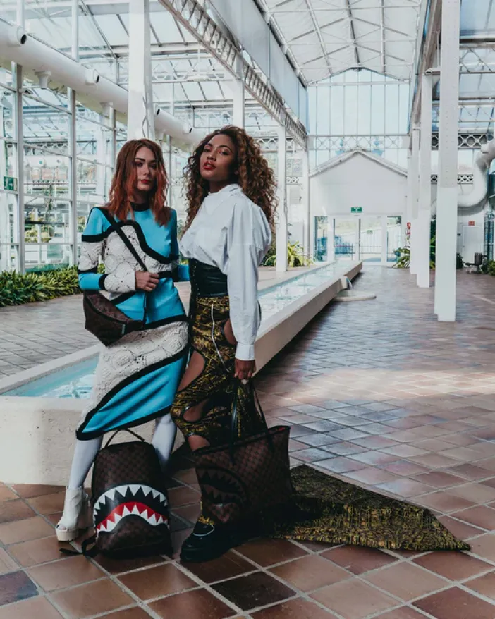 SHARKS AND SKULLS BACKPACK (DLXV)>SPRAYGROUND Outlet